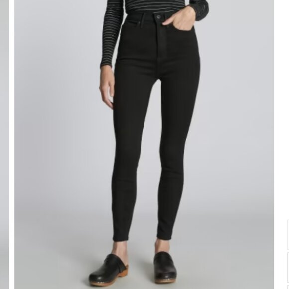 Everlane The Way-High Skinny Jean Crop in Black - Picture 2 of 12